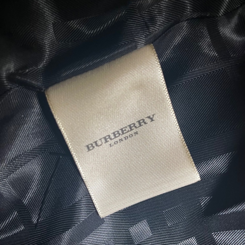 BURBERRY CHOCOLATE BROWN WOOL COAT  XL ZIPOUT LINING EXCELLENT &  GARMENT BAG - Picture 12 of 17
